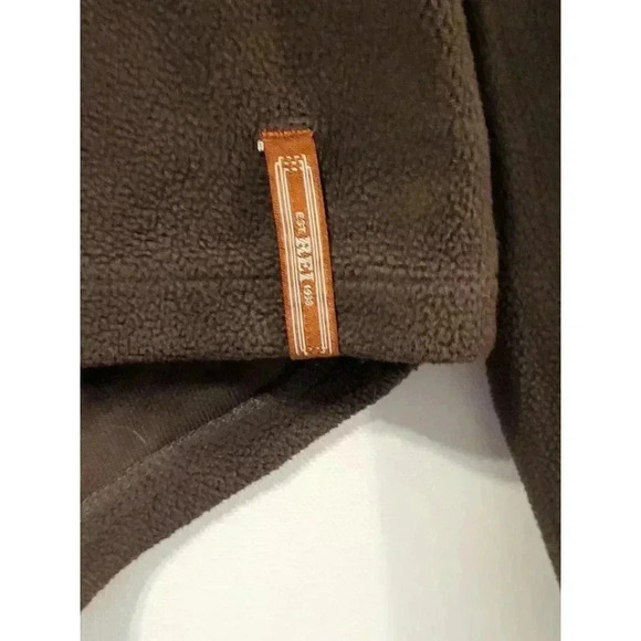 REI Fleece Pullover XL Classic Brown Long Sleeve V-Neck Large 1B - Picture 4 of 5